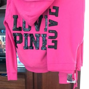 NWT Victoria secret pink sweatsuit